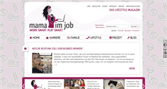 Desktop Screenshot of mama-im-job.de